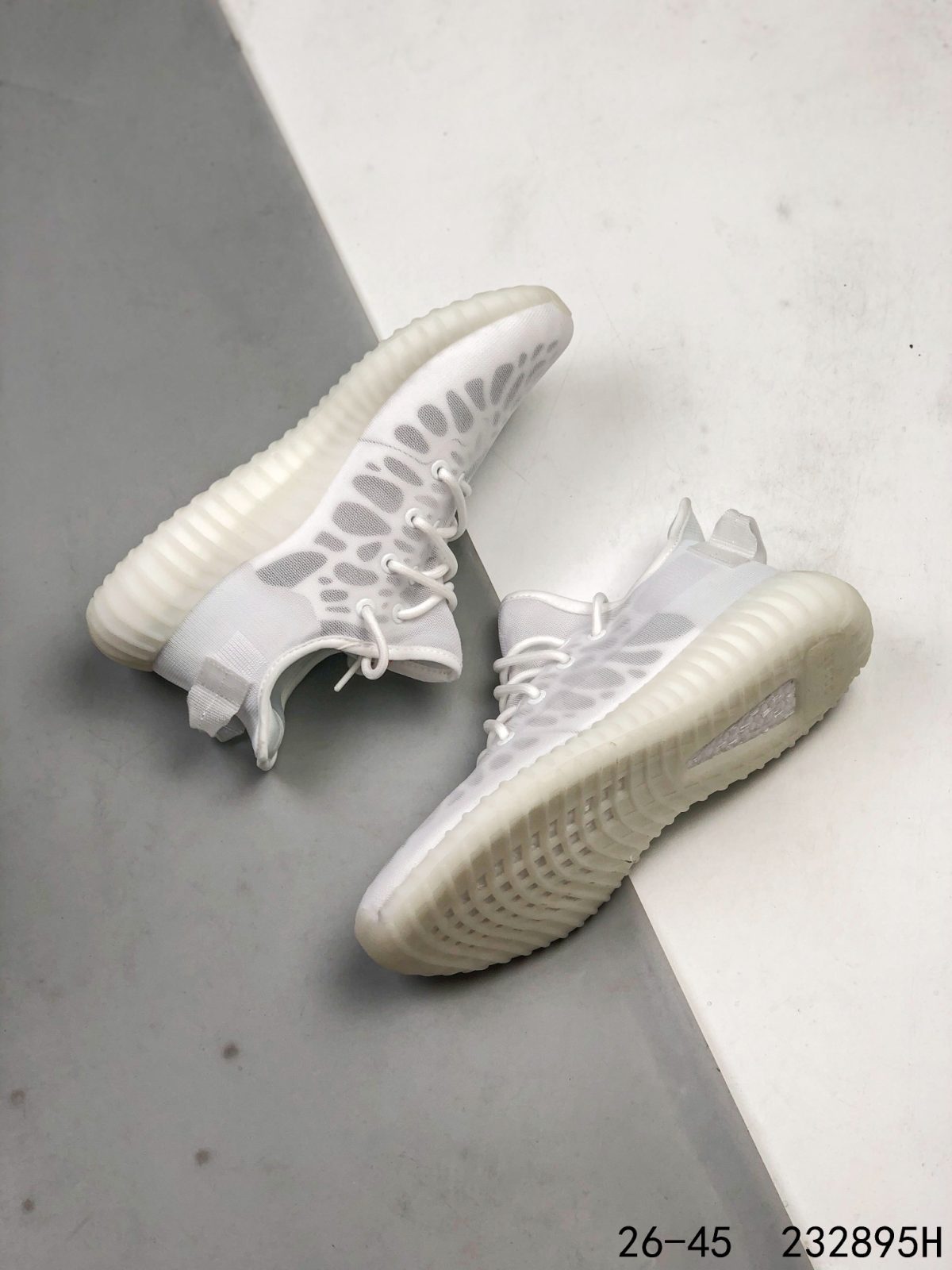 Yeezy 350 Boost 350 V2 Mono Lce Mens/Women Sneakers Shoes White 36 - 45 - Image 6