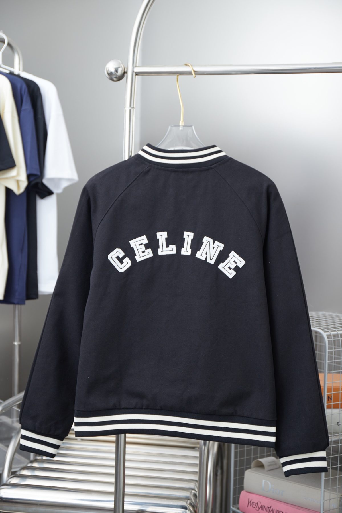 Celine 25SS NEW Embroider Baseball uniform Jacket Size S-XL - Image 9