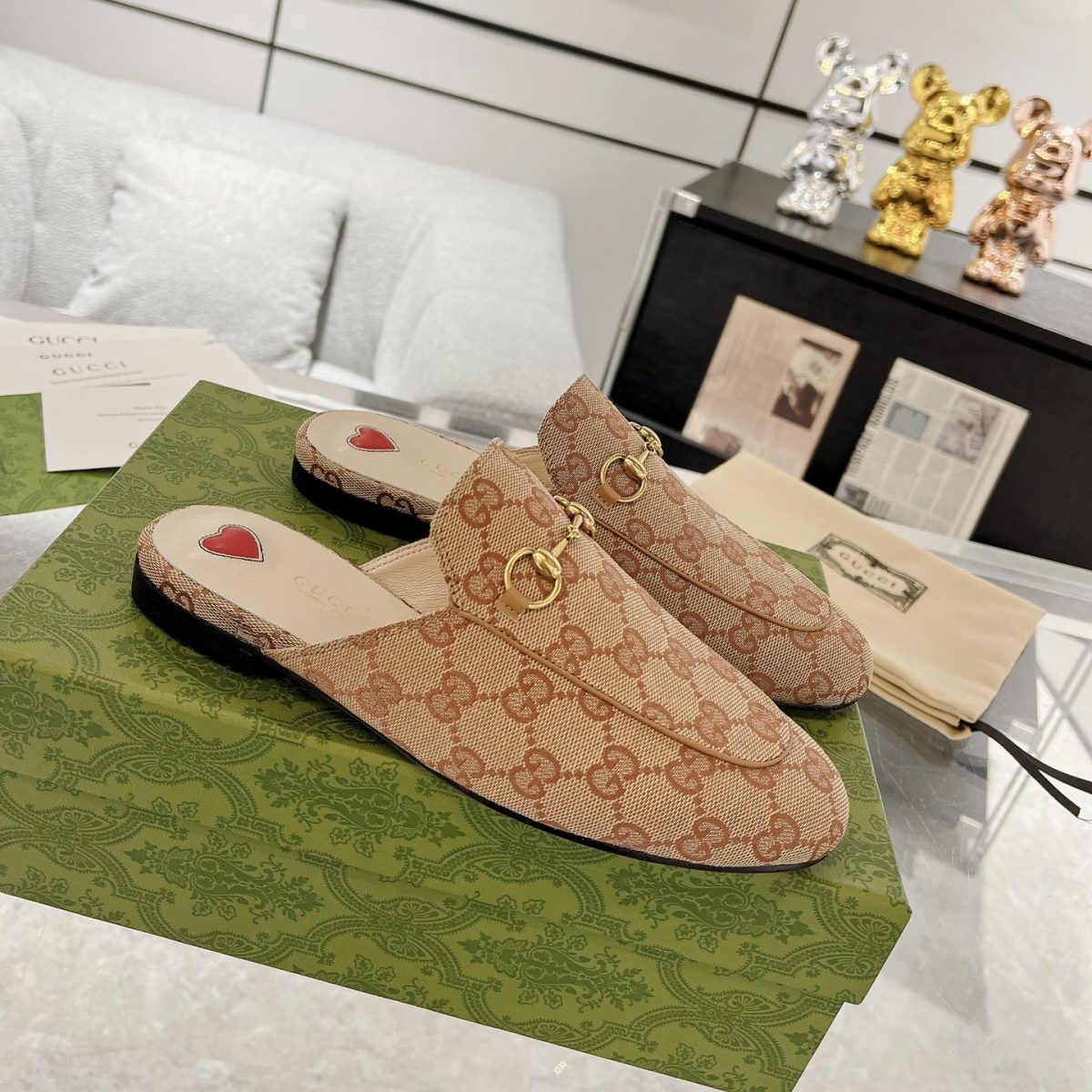 Gucci Princetown GG Slippers Size 35-41 - Image 1