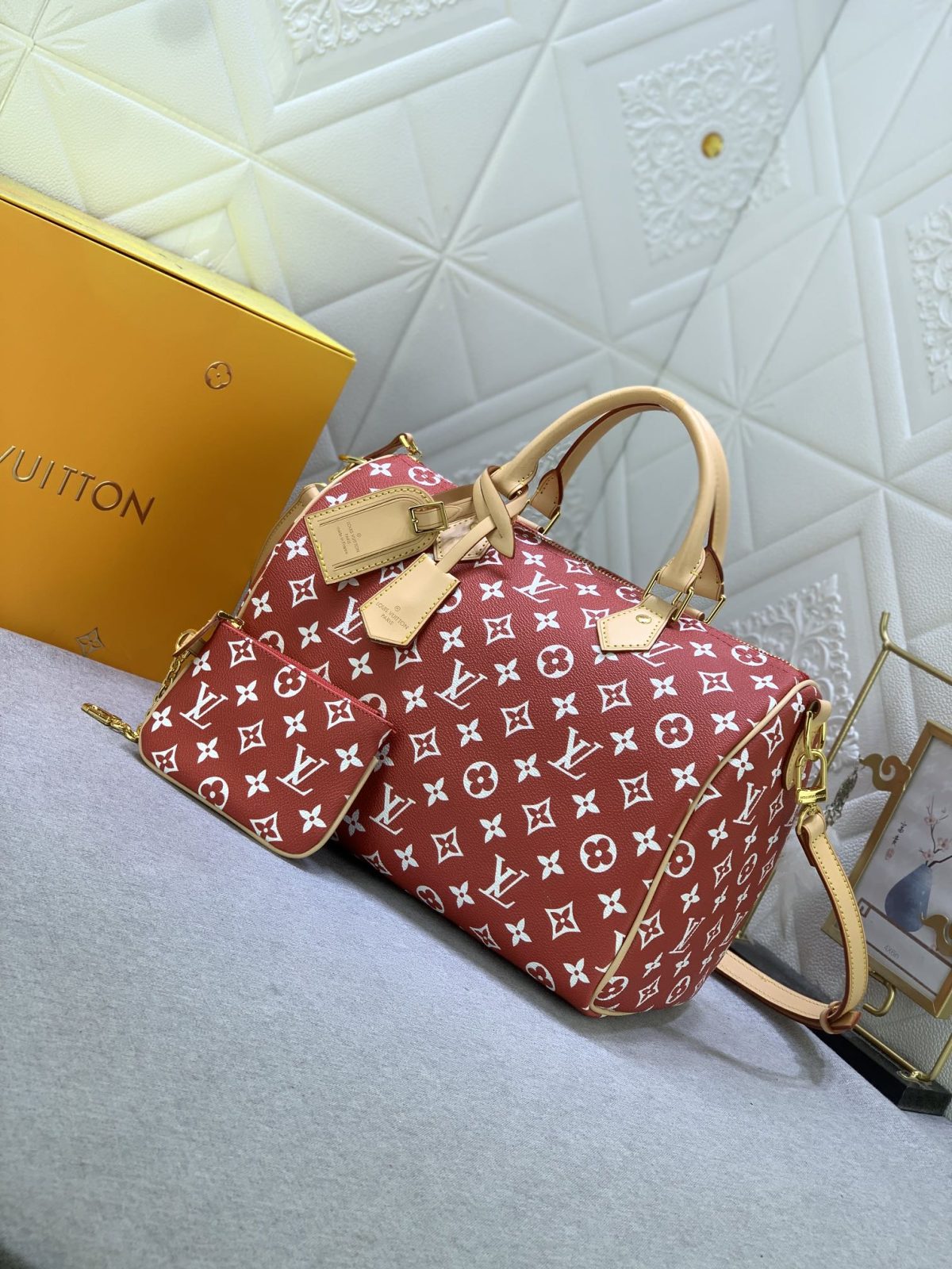 Louis Vuitton Speedy P9 Bandoulière 30 Monogram Leather Travel Bags Size 30*21*7cm - Image 2