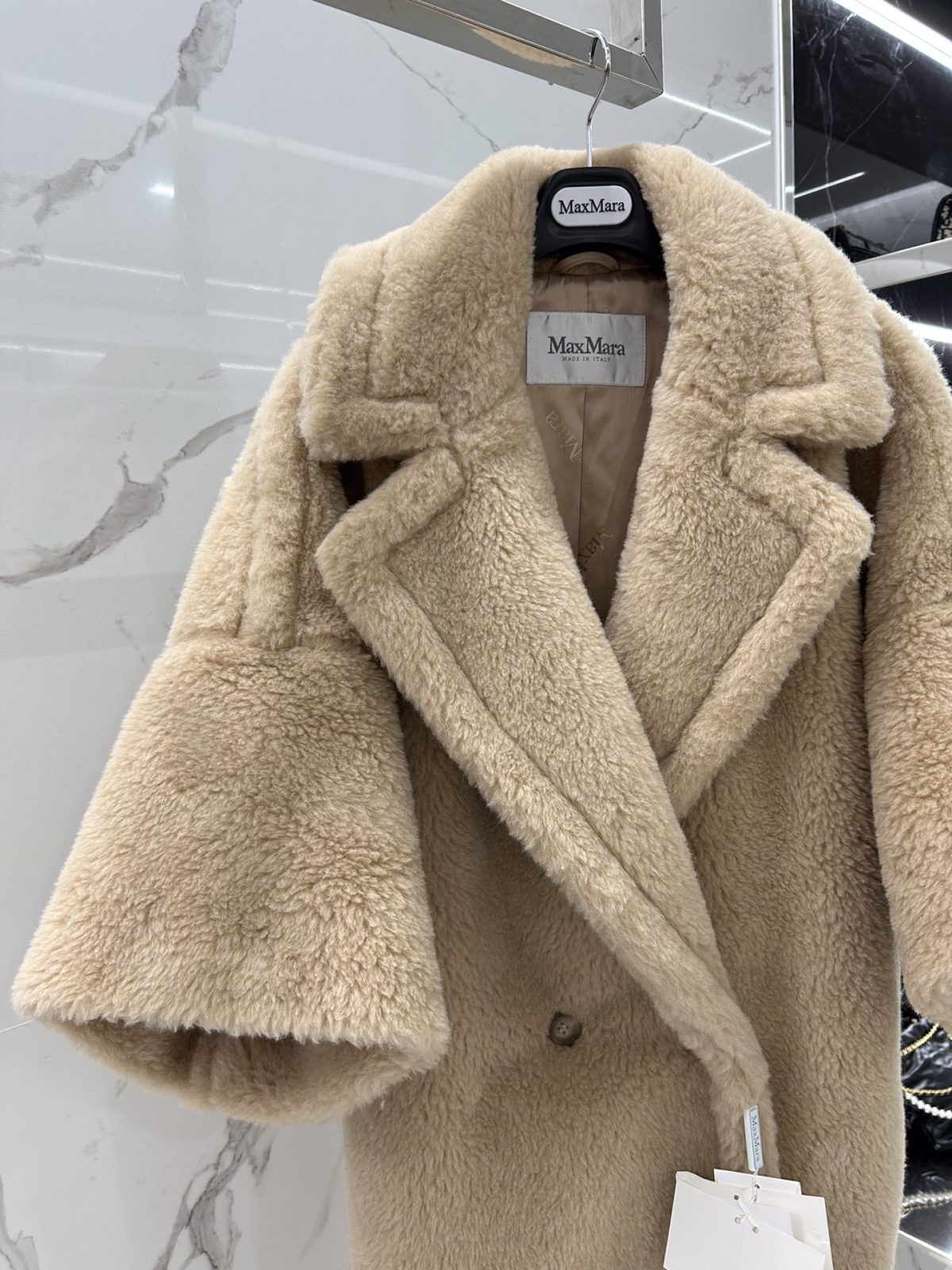 Max Mara Teddy fur long coat Size XS-M - Image 3