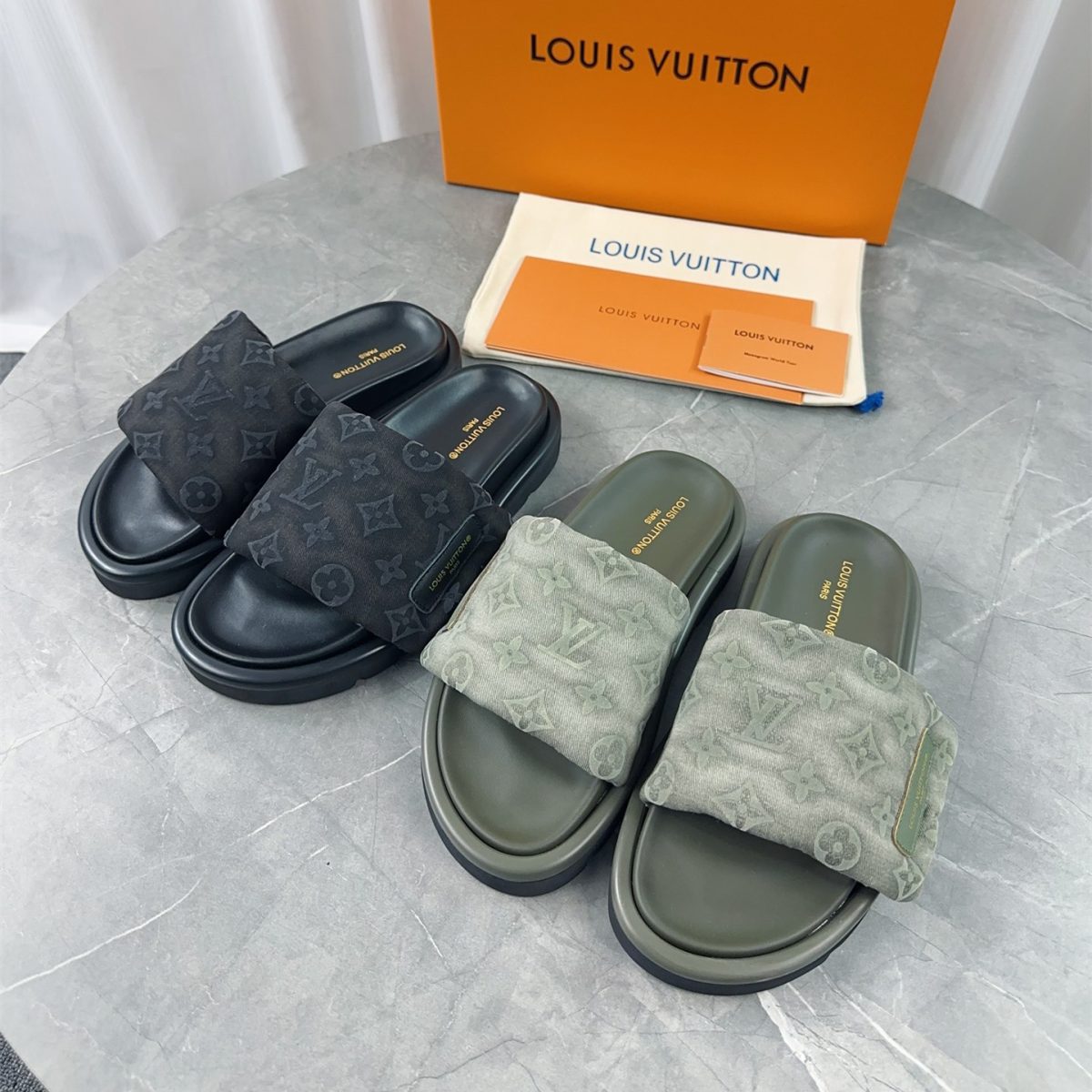 Louis Vuitton 2024ss Pool Pillow Comfort Slippers Size 36-45 - Image 1