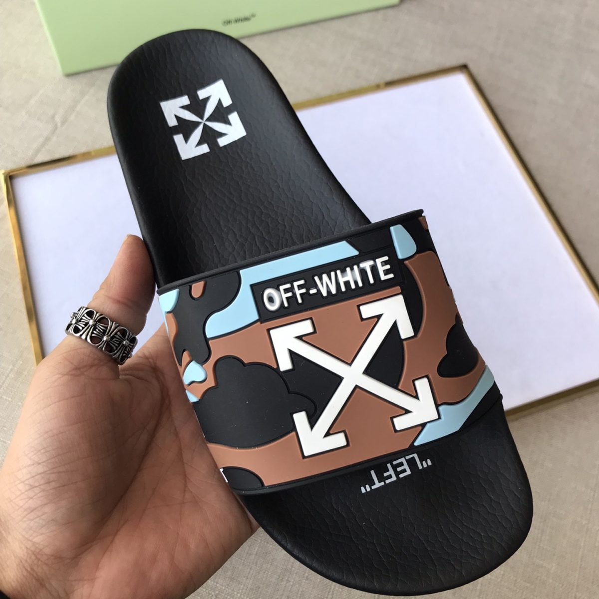 OFF White Mens Women Sandals Gr. 36-46 - Image 5