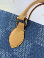 Louis Vuitton Monogram Onthego Denim Cowboy Women Shopping Bags 35*27*14cm - Image 6