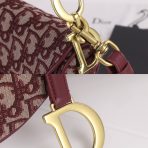 Dior Saddle Bags With Strap for Women Size 25.5*20*6.5cm - Image 5
