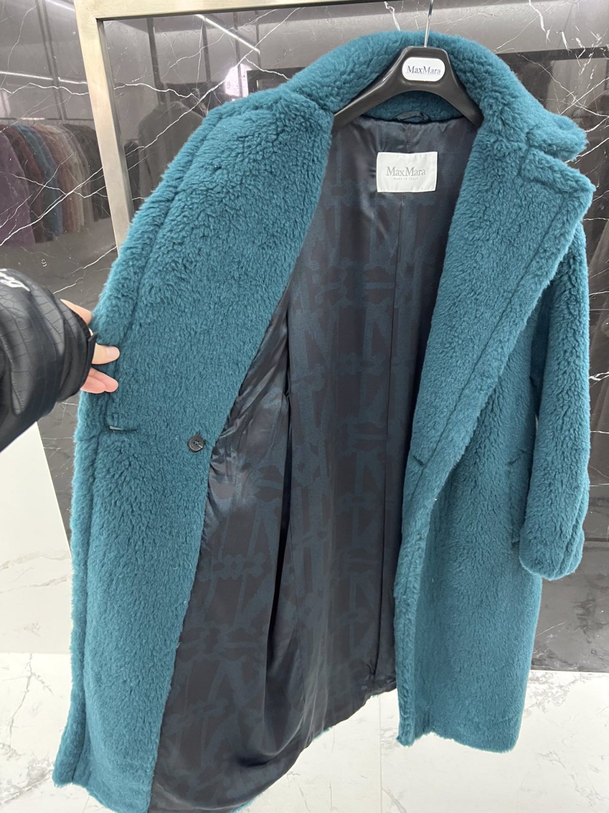 Max Mara Teddy fur long coat Size XS-M - Image 6