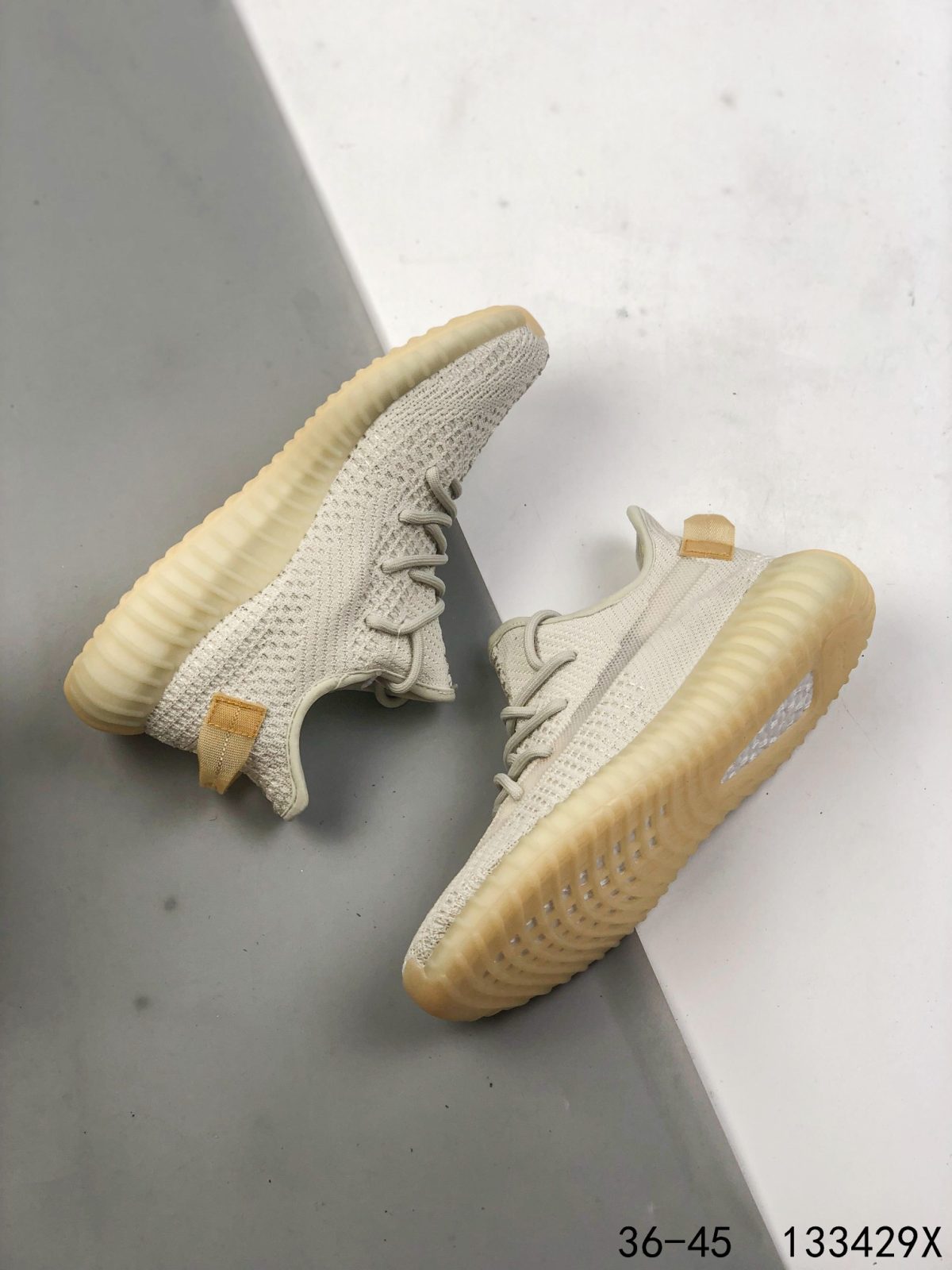 Yeezy 350 Boost 350 V2 Mens/Women Sneakers Shoes Light Yellow 36 - 45 - Image 9
