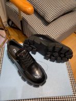 Prada Monolith brushed leather lace-up Shoes Loafers Size 36-41 - Image 6