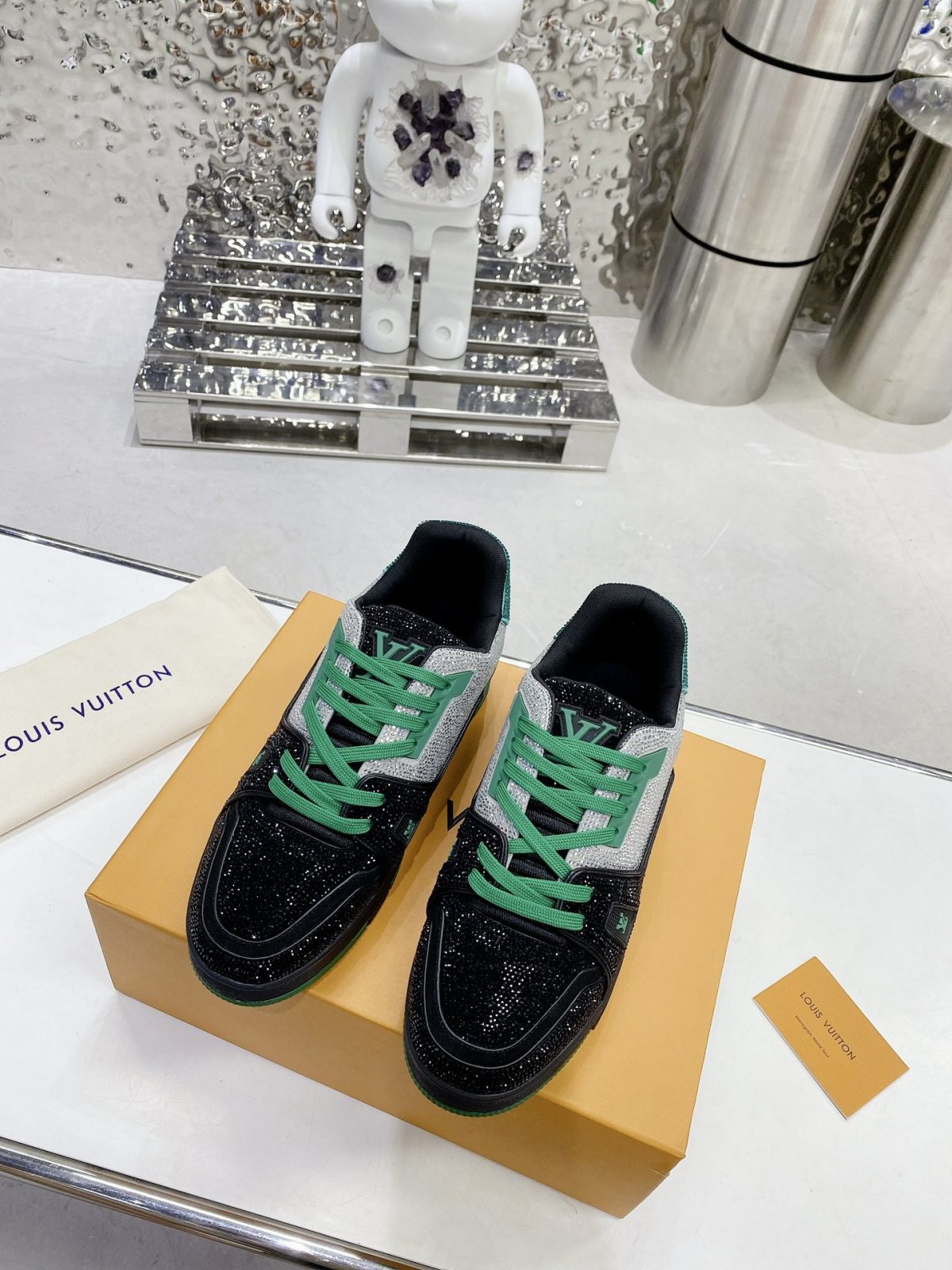 Louis Vuitton LV Trainer Diamond Sneaker Size 36-46 - Image 2