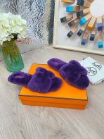 Hermes 23fw Women Winter Slippers Size 36-40 - Image 9
