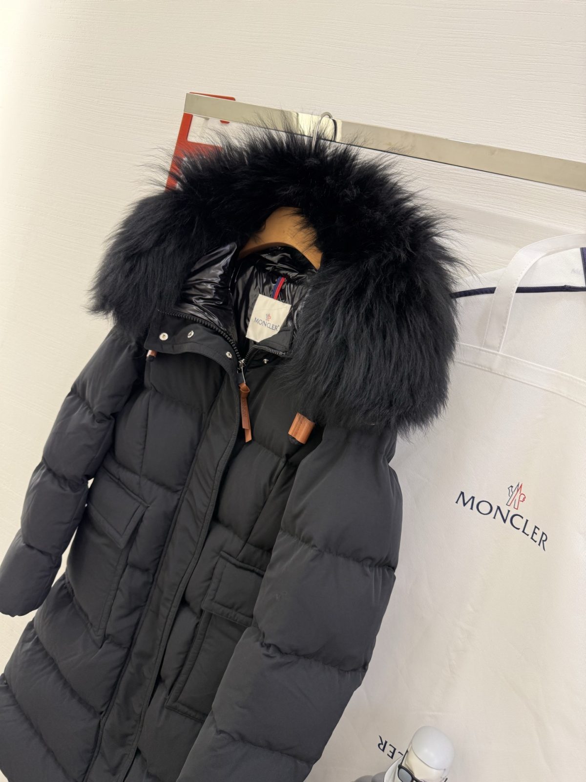 Moncler Women Bosona Long Down Jacket Size S-XL - Image 4