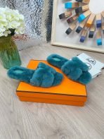 Hermes 23fw Women Winter Slippers Size 36-40 - Image 9
