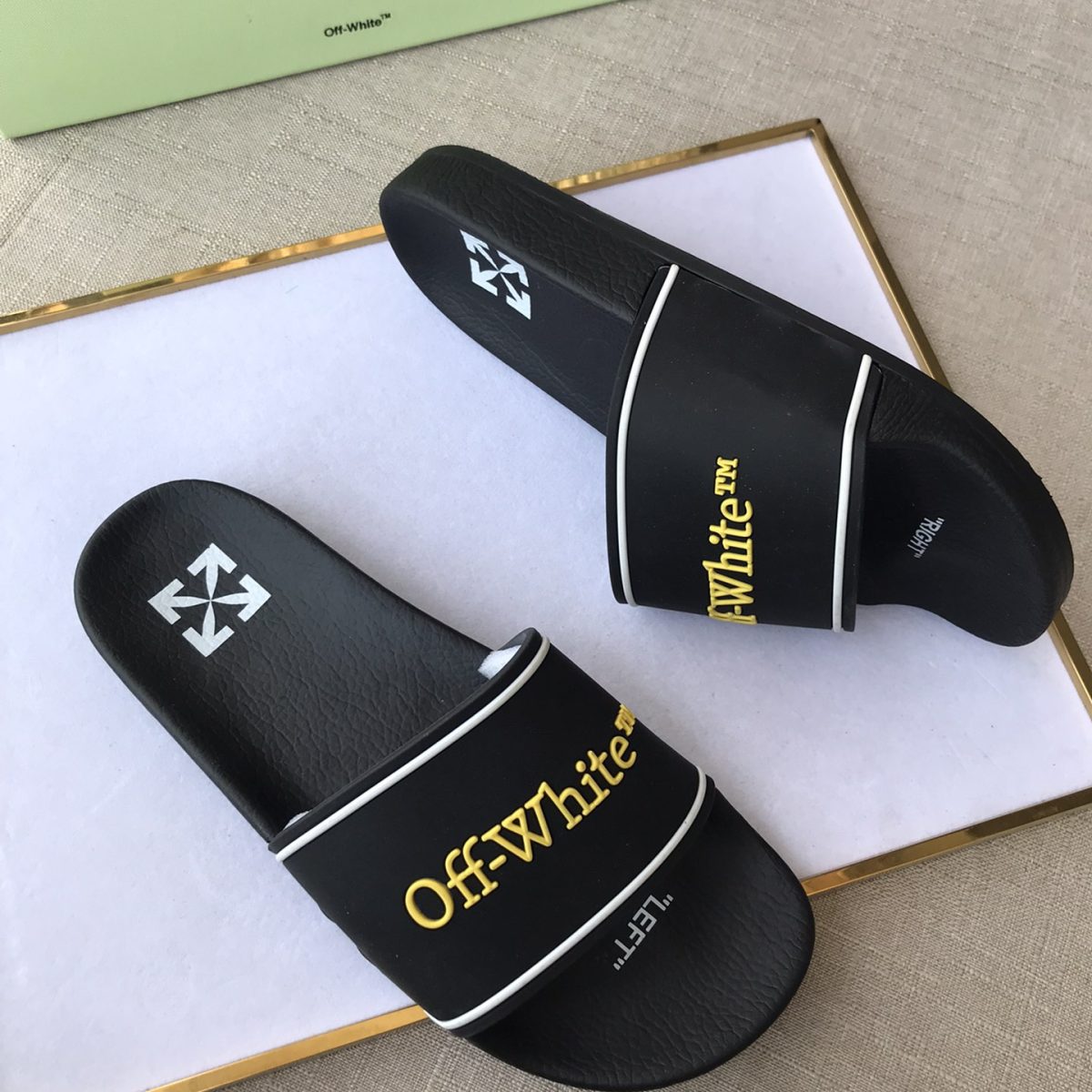OFF White Mens Women Sandals Gr. 36-46 - Image 9