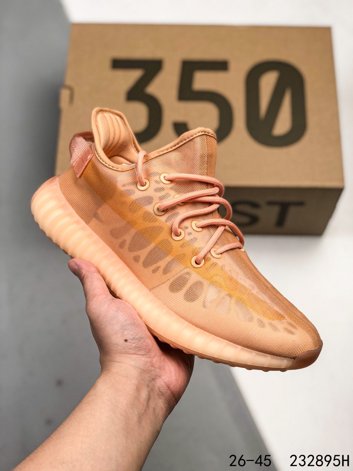 Yeezy 350 Boost 350 V2 Mono Lce Mens/Women Sneakers Shoes Orange 36 - 45 - Image 1