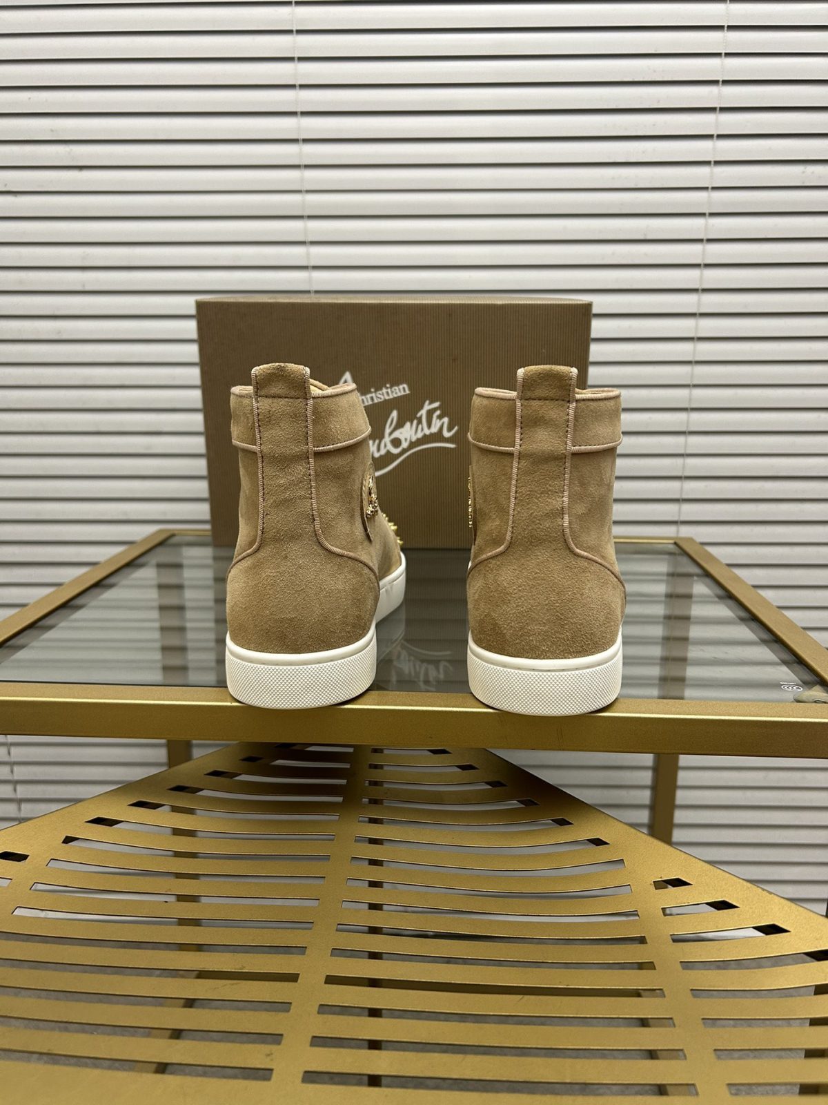 Christian Louboutin Lou Spikes High-Top Sneaker Size 36-46 - Image 8