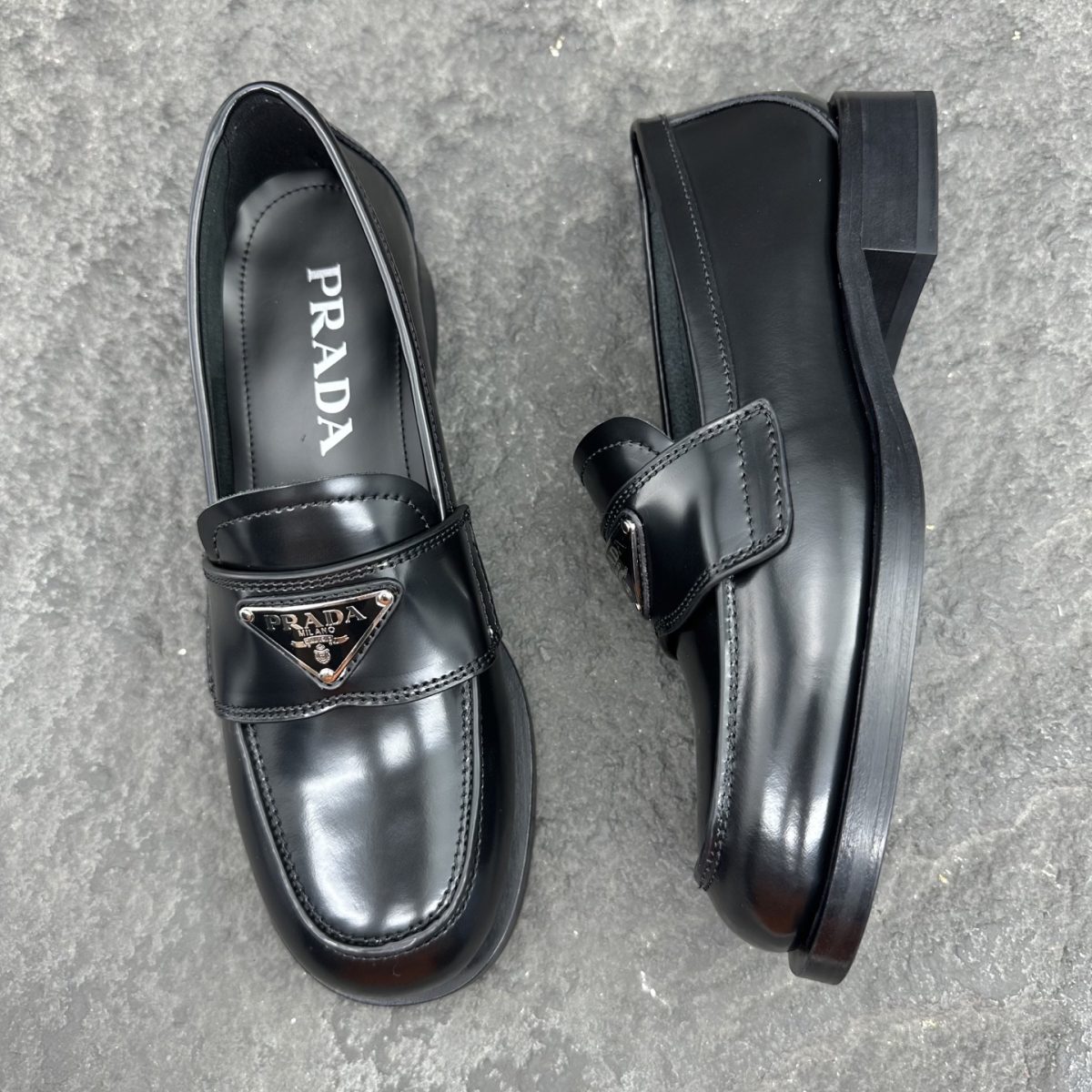 Prada Chocolate Loafers Size 36-41 - Image 4