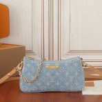 Louis Vuitton M83532 Liv Pochette Denim Cowboy Shoulder Bag Size 24.5*13.5*6.5cm