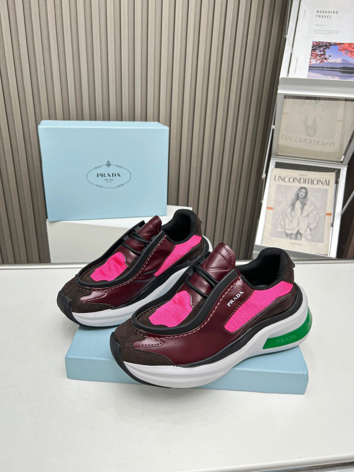 Prada 2024 New Systeme brushed leather dad Sneaker Size 36-45 - Image 2