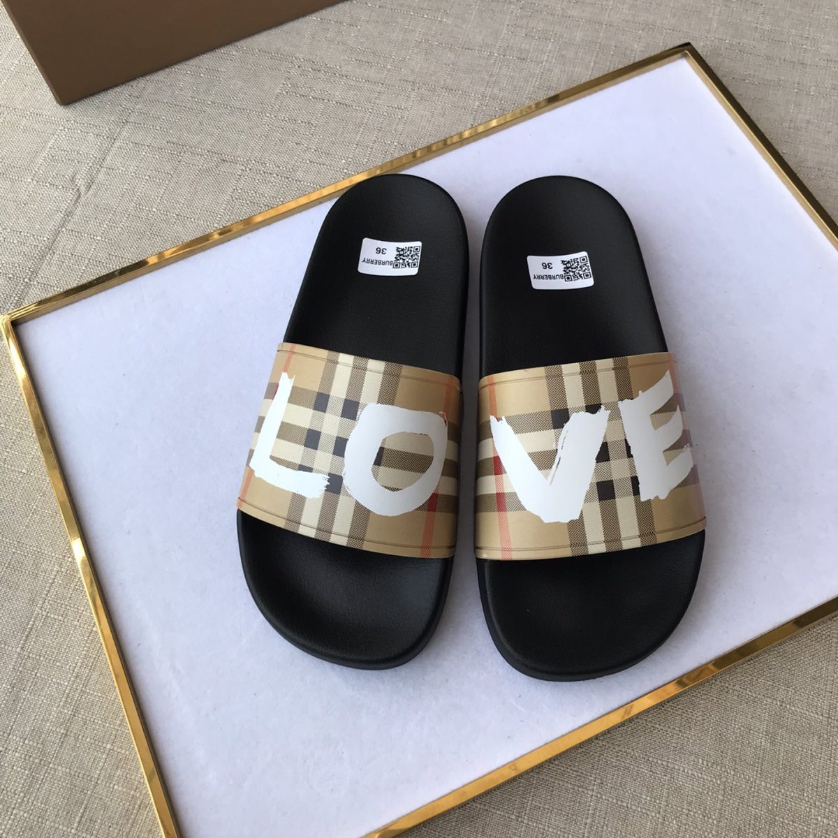Burberry Mens Women Sandals Gr. 36-46 - Image 2