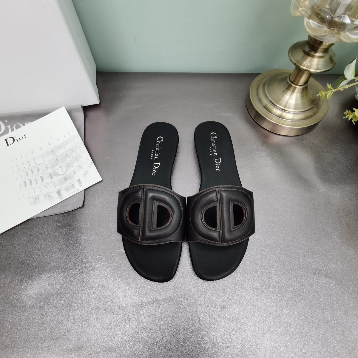 Dior D-Club Slippers Size 35-41 4-Color - Image 1