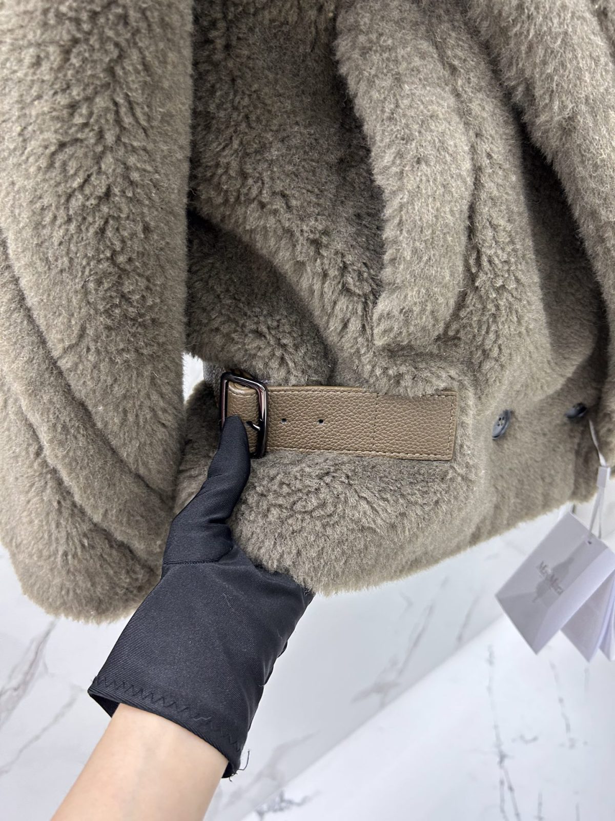 Max Mara Teddy fur Short coat Size XS-M - Image 3