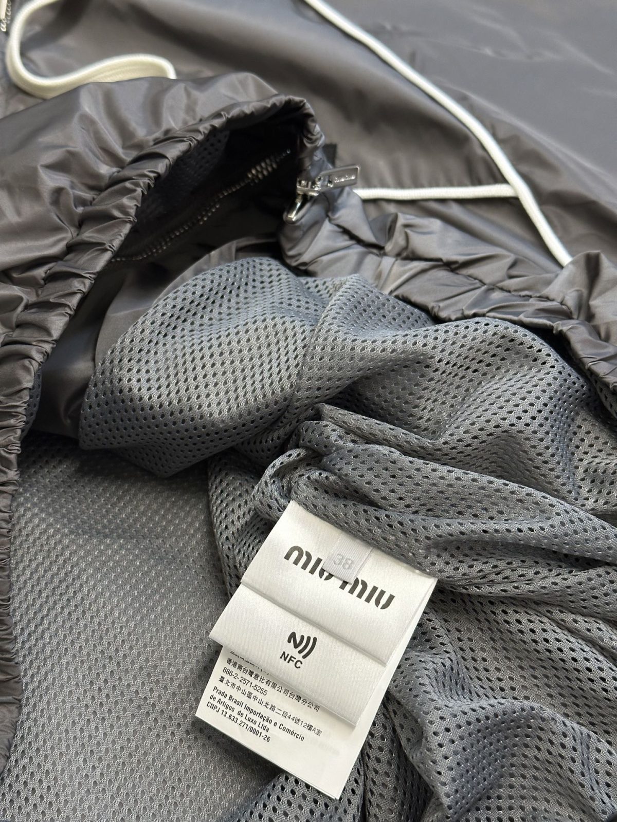 MiuMiu Nylon Zipper Hooded Jacket Size S-XL - Image 7