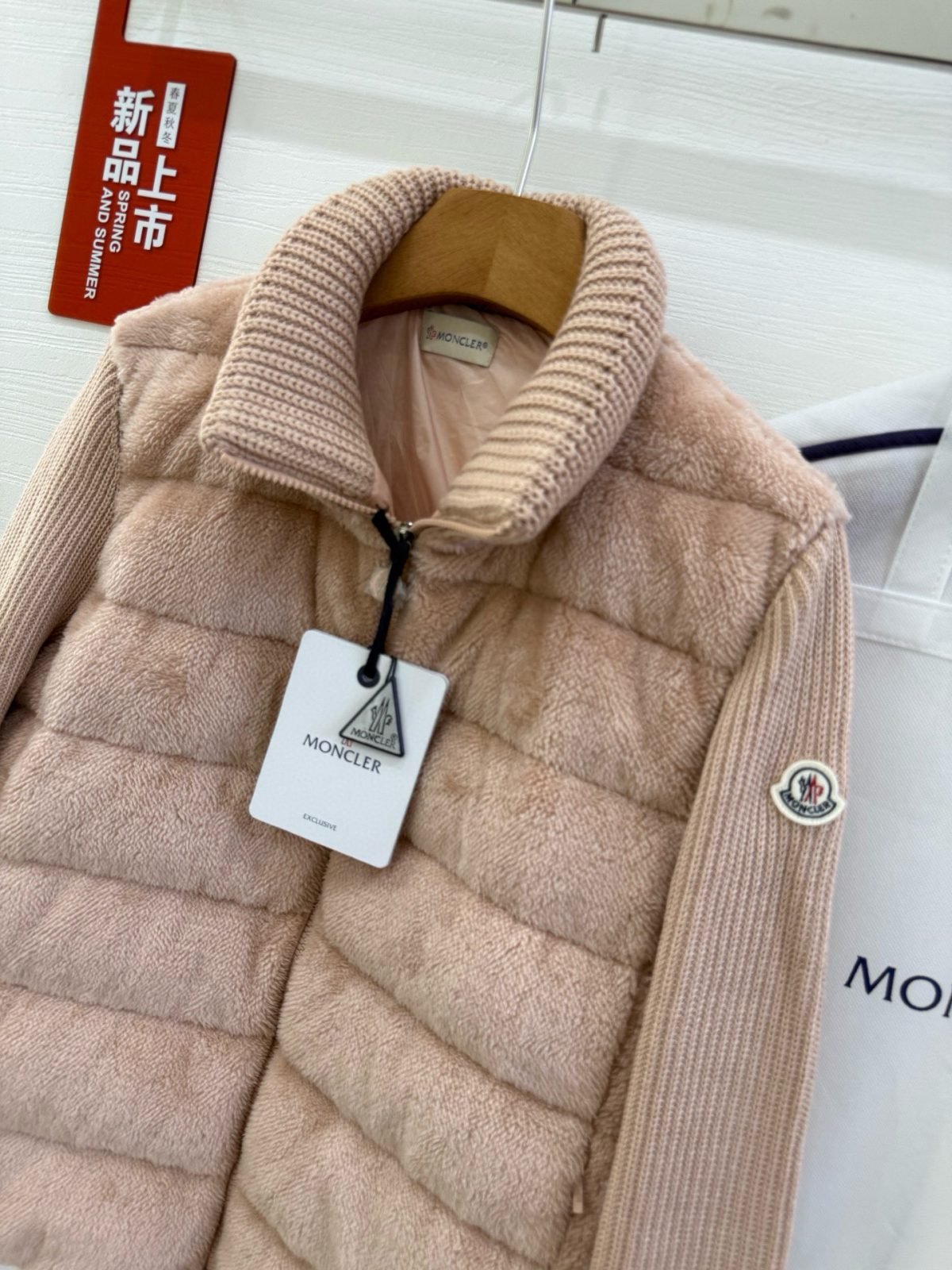 Moncler 25SS Teddy bear fur Women Down Jacket Size S-XL - Image 4