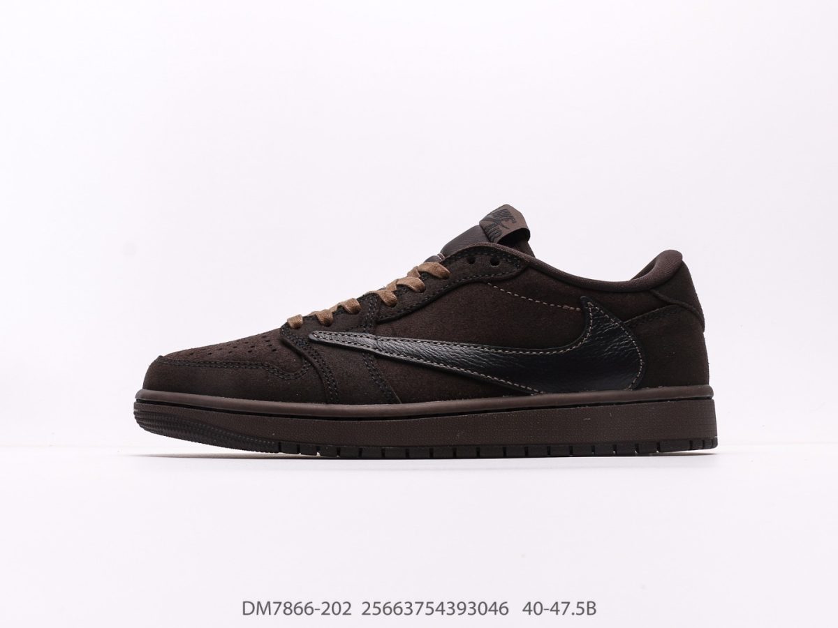 Nike Air Jordan 1 Veet Brown x Travis Scott Low OG Sneaker Size 36-46 - Image 3