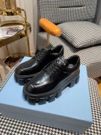Prada Monolith brushed leather lace-up Shoes Loafers Size 36-41 - Image 2