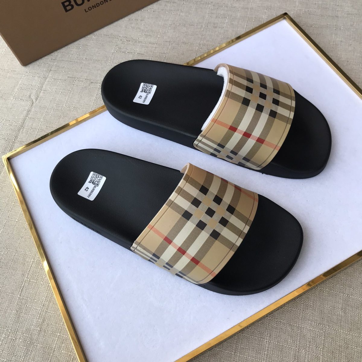 Burberry Mens Women Sandals Gr. 36-46 - Image 1