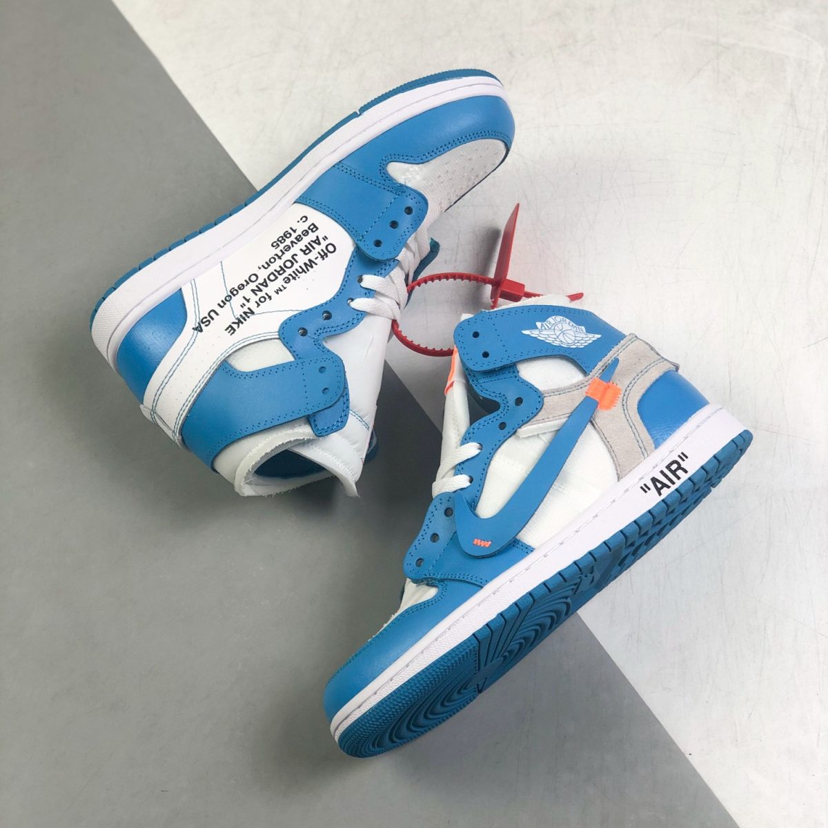 Nike Air Jordan 1 x OFF White High Top Sneakers Shoes Gr. 36-46 - Image 5