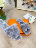 Hermes 23fw Women Winter Slippers Size 36-40 - Image 7