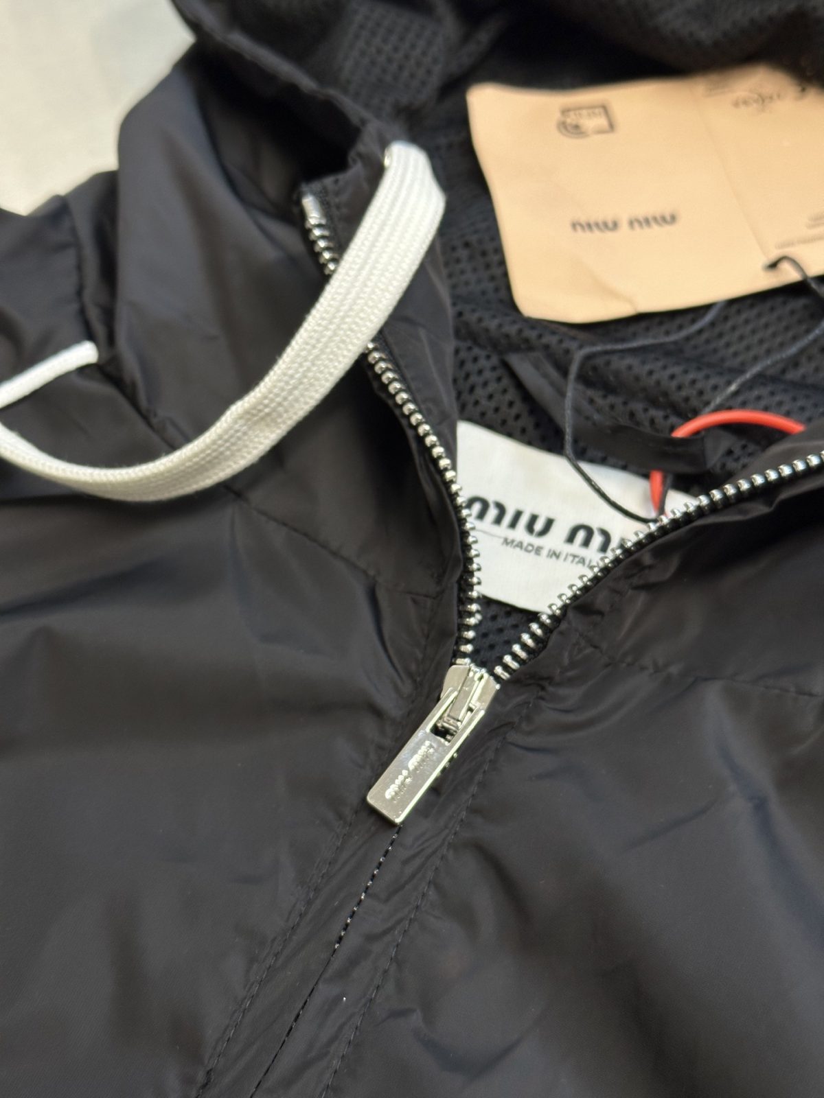 MiuMiu Nylon Zipper Hooded Jacket Size S-XL - Image 8