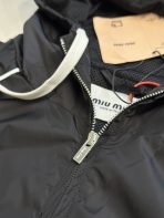 MiuMiu Nylon Zipper Hooded Jacket Size S-XL - Image 8