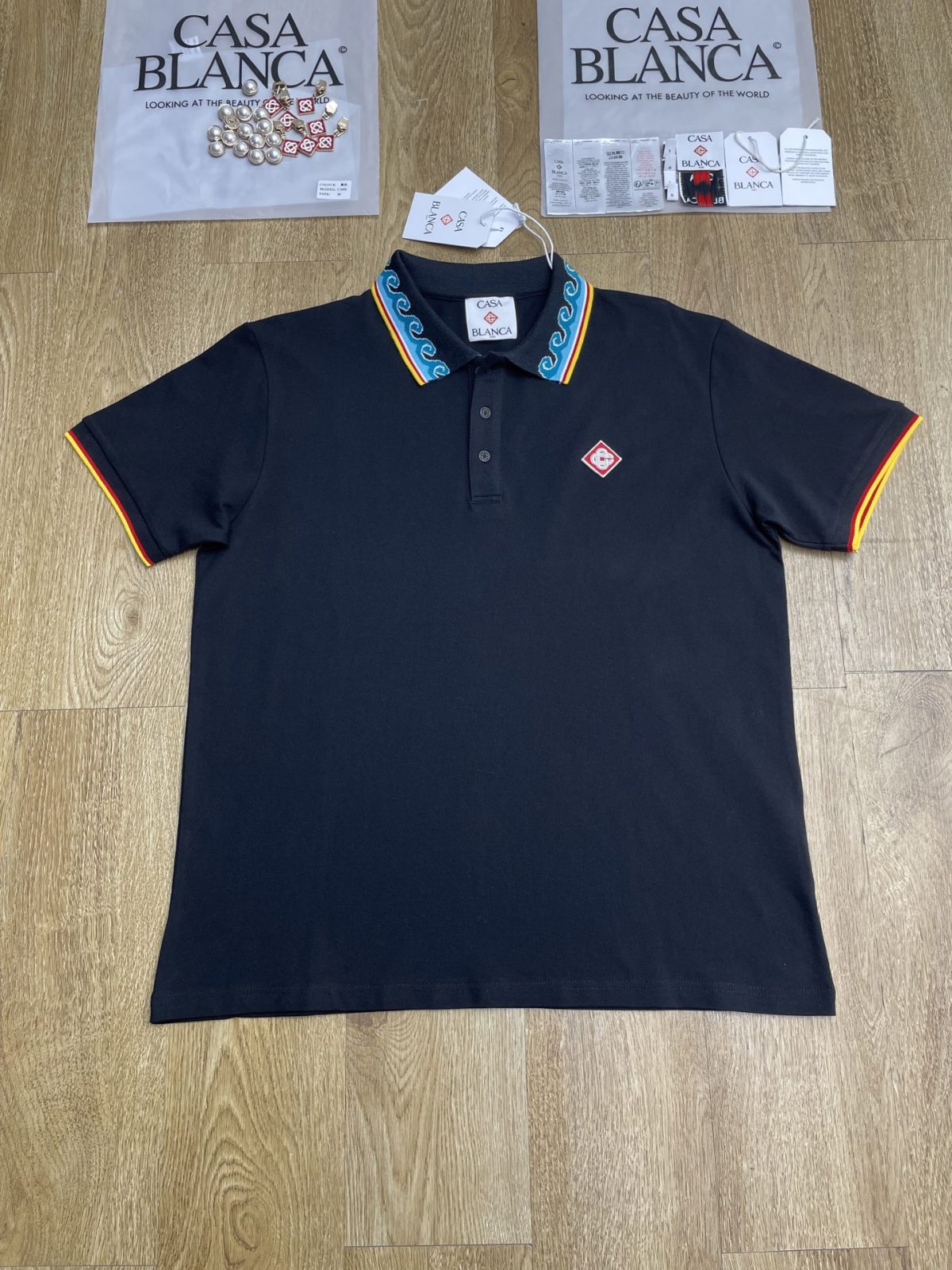 Casablanca Polo Shirt Size S-XL - Image 1