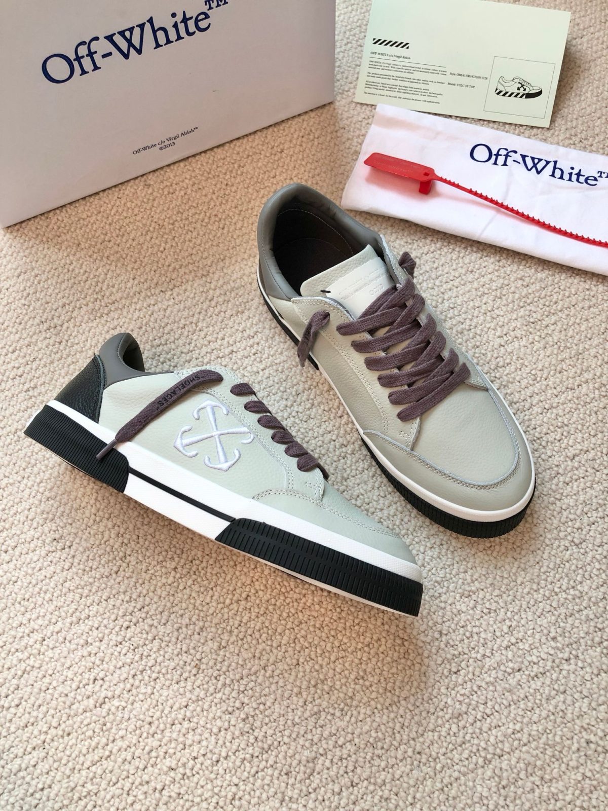 OFF White 2024ss New Low Vulcanized Sneaker Size 36-45 - Image 5