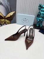 Prada Brushed Leather Slingback Pumps Size 35-41 - Image 3