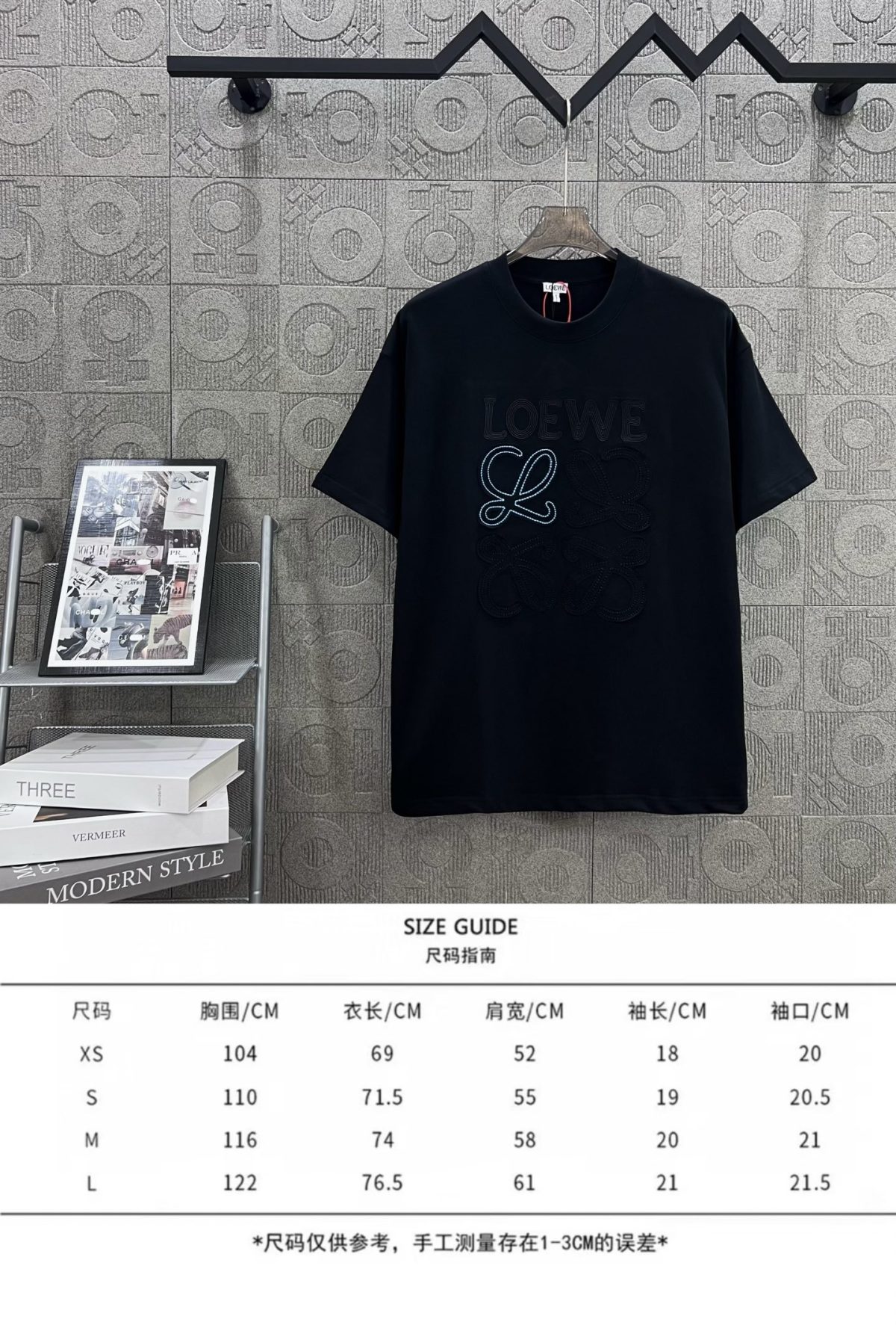 Loewe T Shirt  Embroider Logo Size XS-L - Image 10