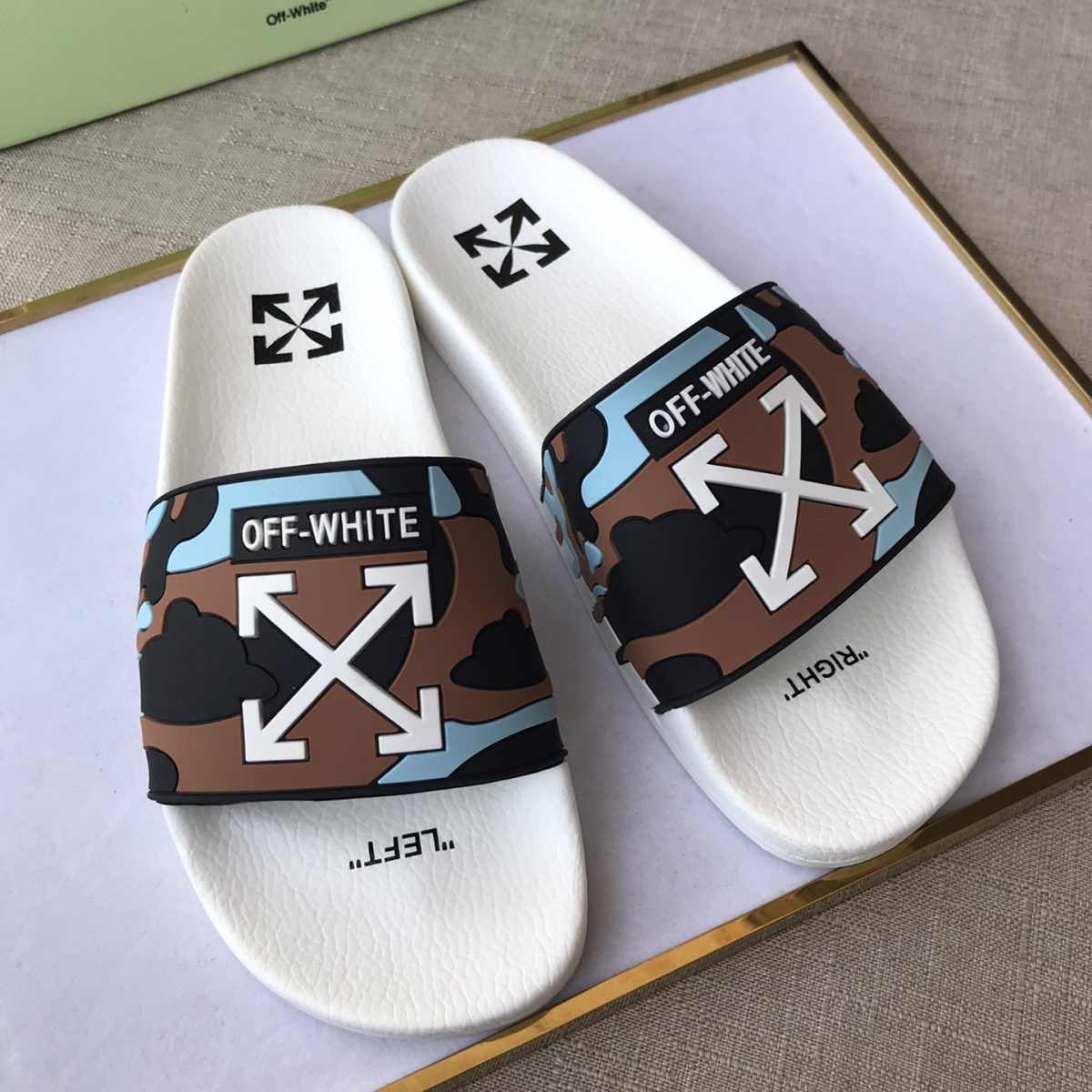 OFF White Mens Women Sandals Gr. 36-46 - Image 7