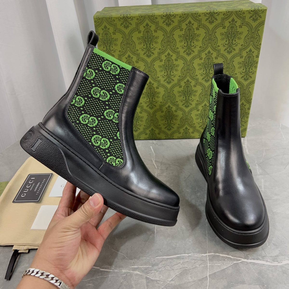 Gucci 23fw New Boots Unisex Size 35-46 - Image 8