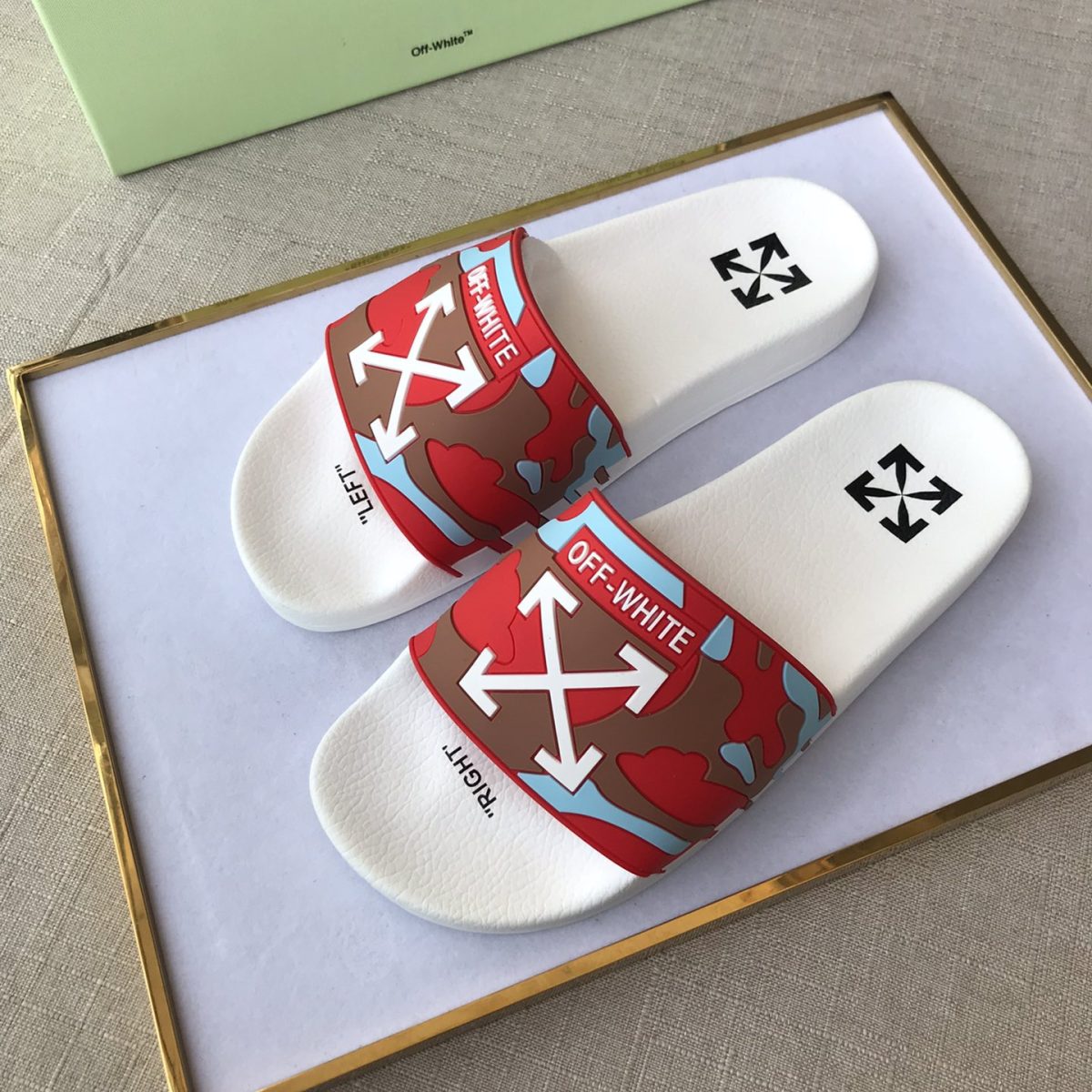 OFF White Mens Women Sandals Gr. 36-46 - Image 3
