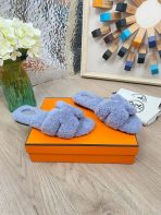Hermes 23fw Women Winter Slippers Size 36-40 - Image 9