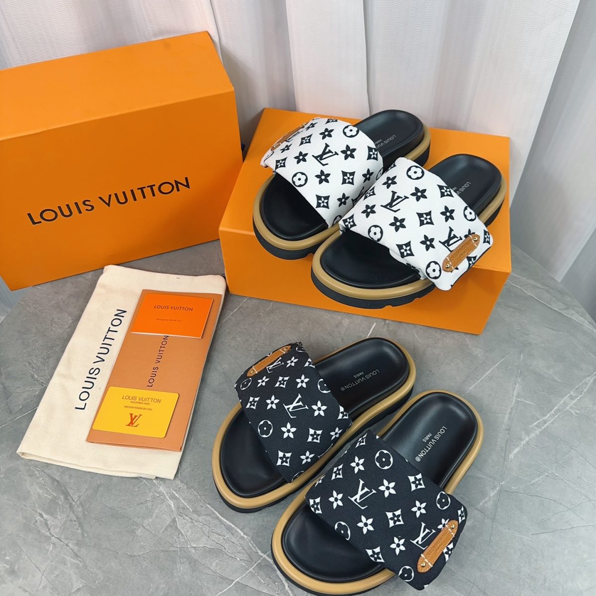 Louis Vuitton Slippers Size 36-45 2-Color - Image 1