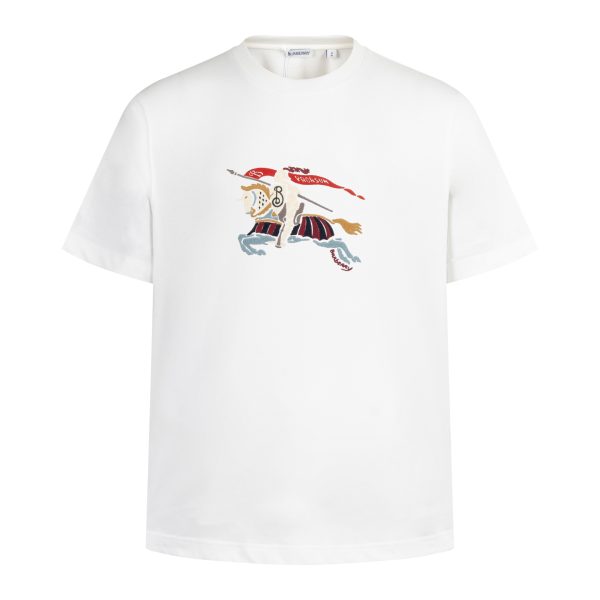 Burberry Cotton T Shirt  Embroider Size XS-L