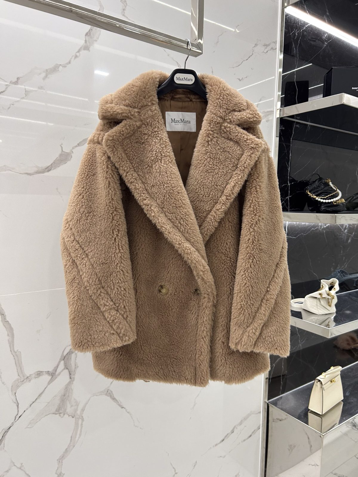 Max Mara Teddy fur Short coat Size XS-M - Image 2