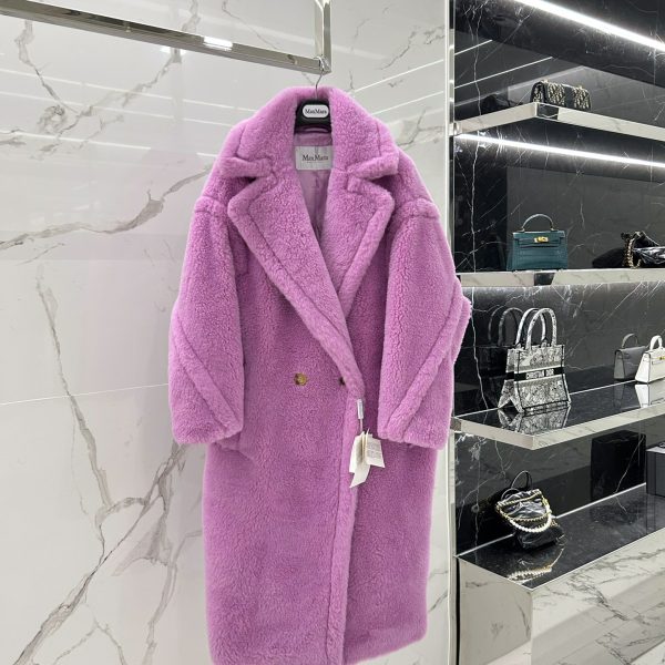 Max Mara Teddy fur long coat Size XS-M