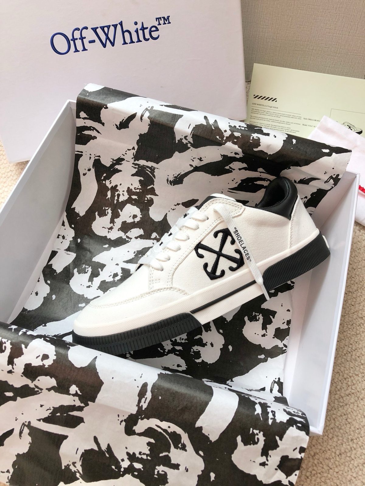 OFF White 2024ss New Low Vulcanized Sneaker Size 36-45 - Image 6