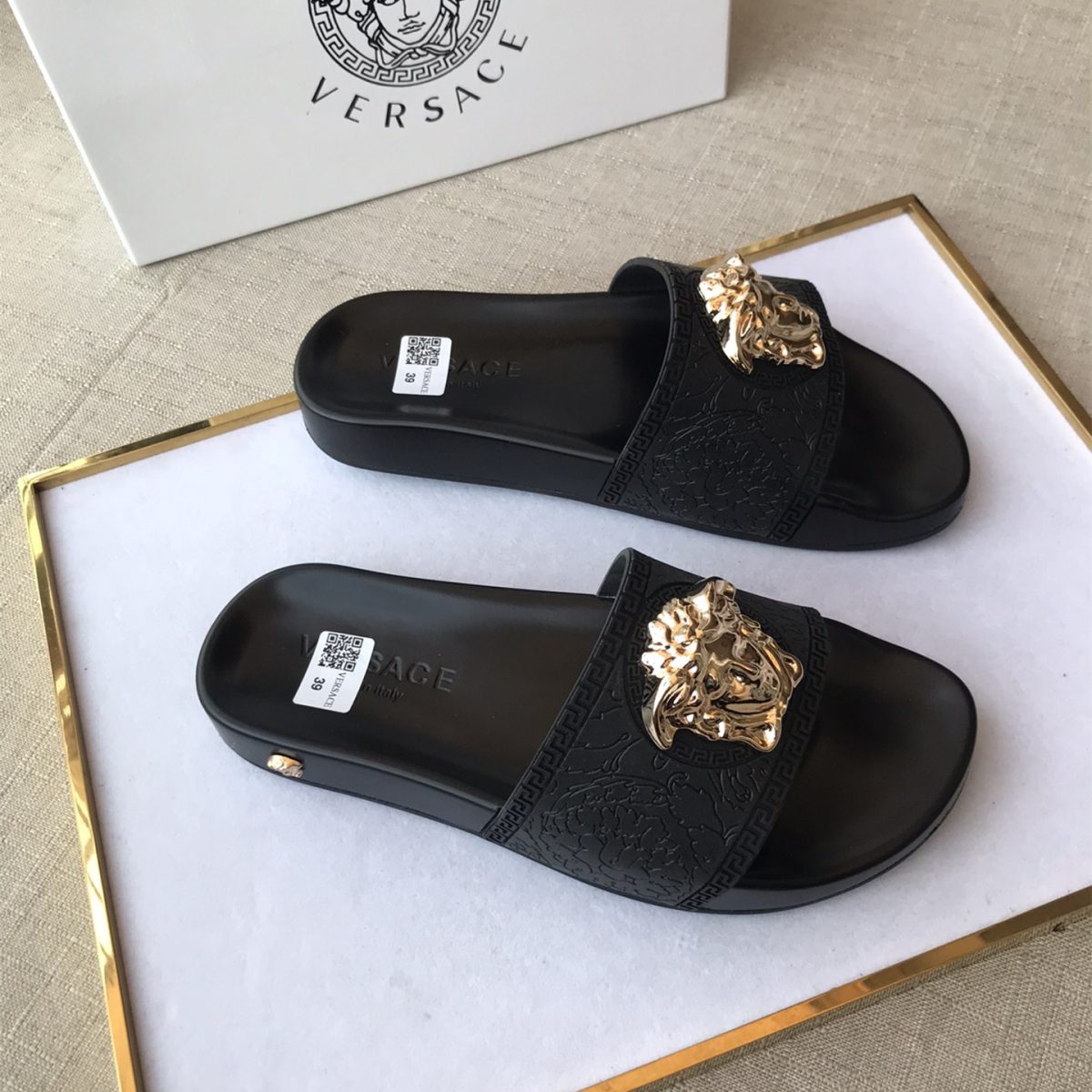 Versace Mens Women Sandals Gr. 36-46 - Image 1
