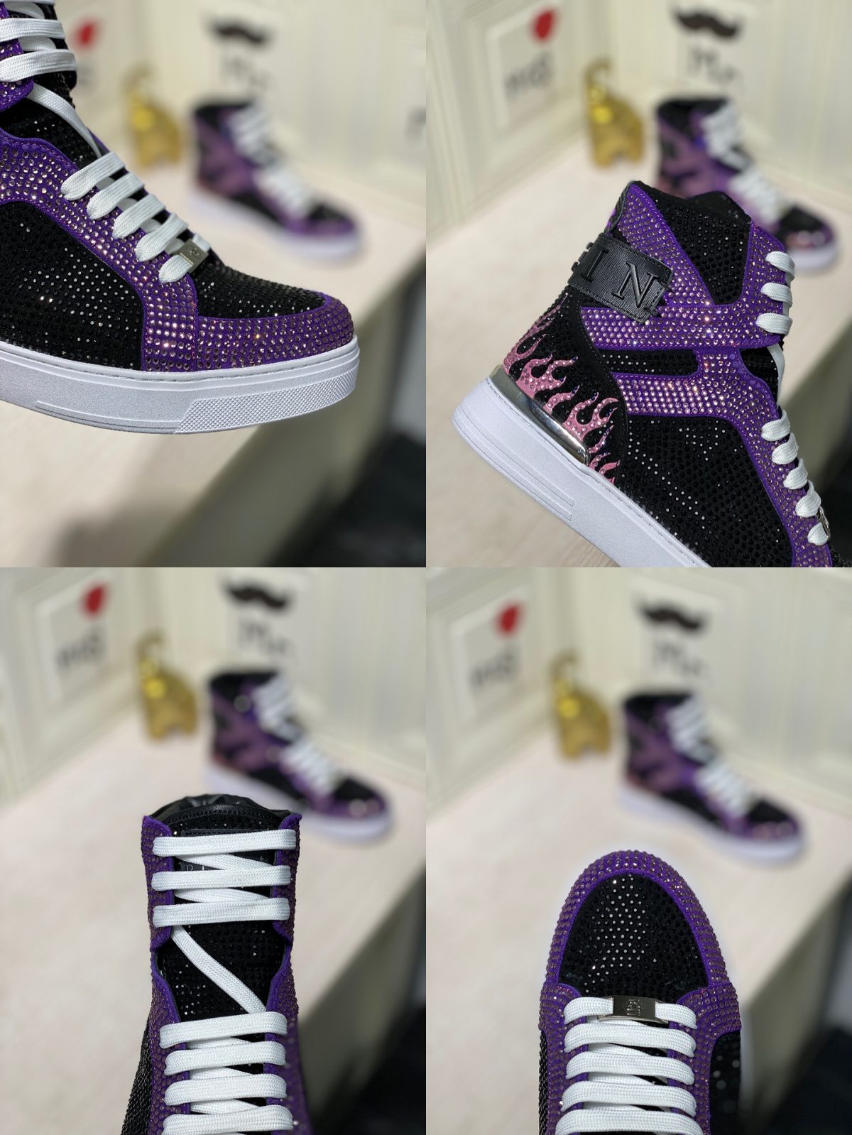 Philipp Plein Mens Outdoor Sneakers Shoes 38 - 45 - Image 9