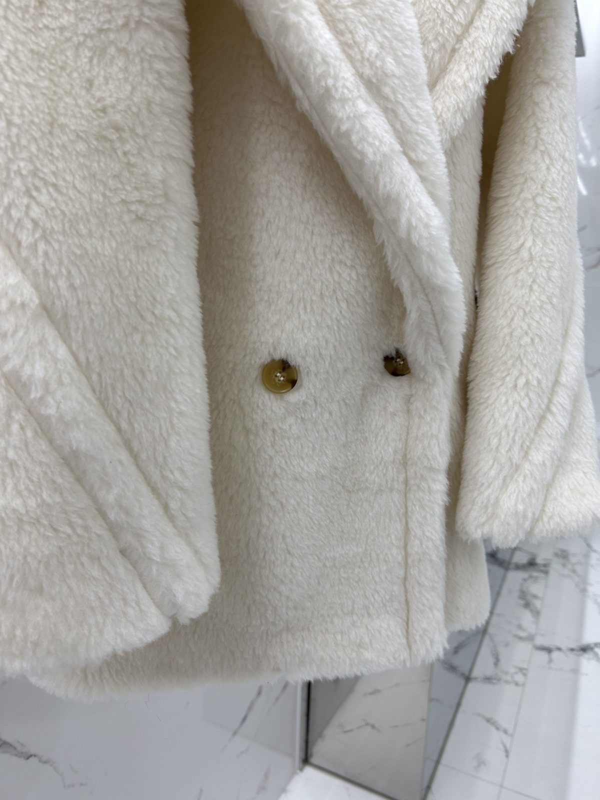 Max Mara Teddy fur Short coat Size XS-M - Image 7